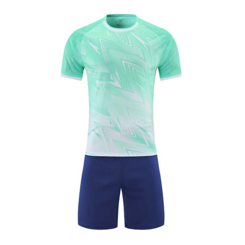Kids Soccer Jerseys Set - Breathable Athletic Uniforms for 5-15 Years, Green-A