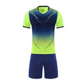 Kids Soccer Jerseys Set - Breathable Athletic Uniforms 5-15 Years, Green-B XS