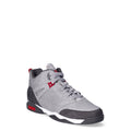 Men's High-Top Basketball Sneakers - Grey, Size 10 - Athletic Shoe