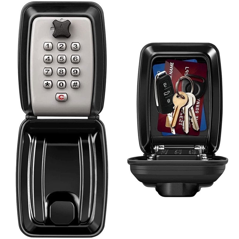 Outdoor Wall Mount Key Lock Box Waterproof Combination Safe for House Keys