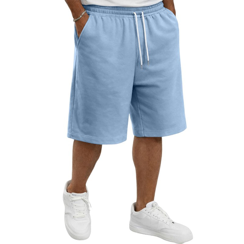 Men's Lightweight Athletic Bermuda Shorts with Pockets - Casual Sports Workout Shorts