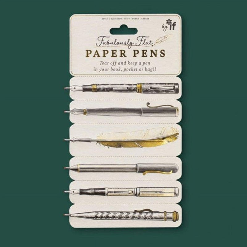 Flat Paper Pens - Creative Flat Writing Instruments for Office & Art