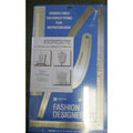Fashion Pattern Making Kit with Rulers and Book - 4-Piece Set in Cm