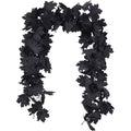 5.6 Ft Black Maple Leaf Garland for Fall and Halloween Home Decor
