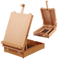 Wooden Tabletop Easel for Painting & Drawing - Portable Art Sketchbox