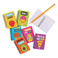Food-Themed Mini Notebooks Set - 24 Pieces, Classroom Rewards