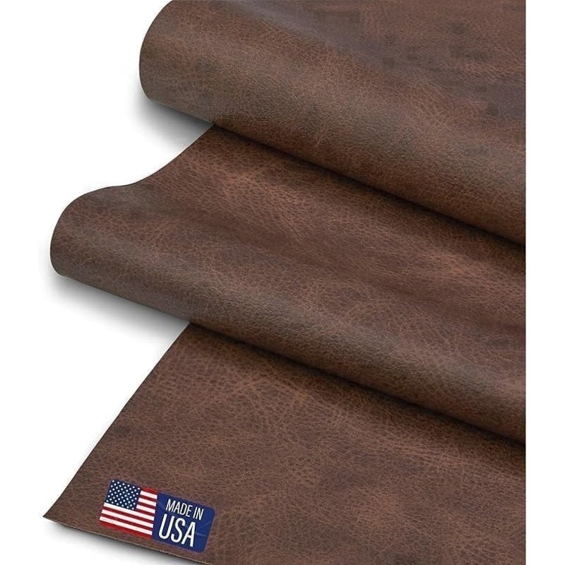 Thick Faux Leather Fabric for Upholstery & Crafting - Cut by The Yard