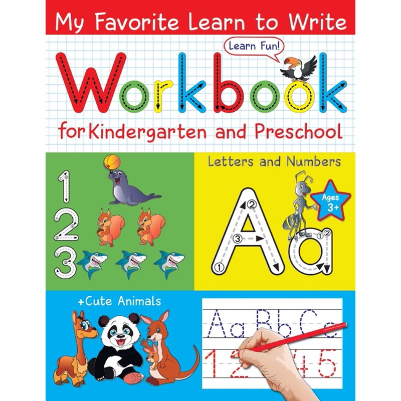 Learn to Write Workbook for Kids Ages 3-5 - Tracing Letters & Numbers, Preschool & Kindergarten Practice