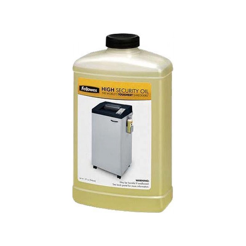 Fellowes High Security Shredder Oil - 32 oz Lubricant for Crosscut & Micro Cut Shredders