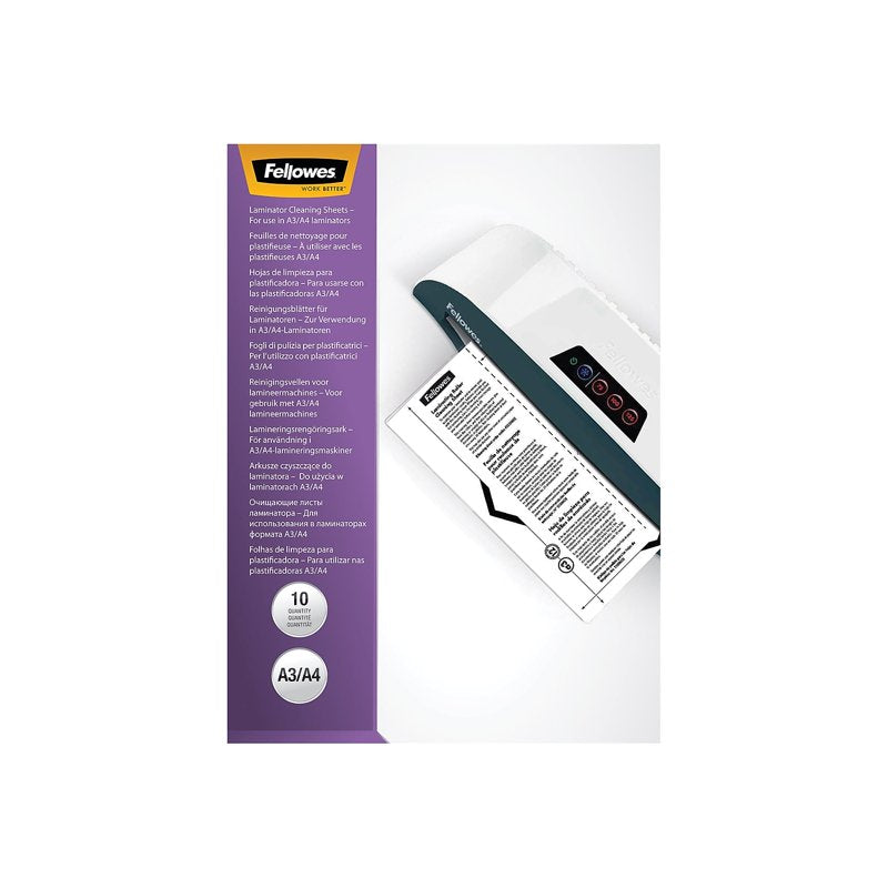 Laminator Cleaning Sheets - 8.5 x 11 Inches, 3-10 Mil, Pack of 10
