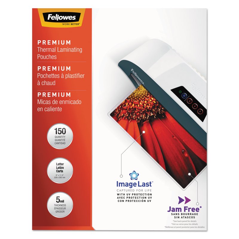Laminating Sheets 150 Pack - 5 Mil Clear Letter Size for Documents