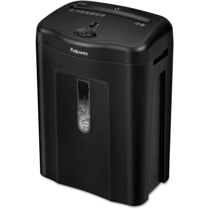 Cross-Cut Paper Shredder 11 Sheets, 4.8-Gallon Bin, Safety Lock, Black