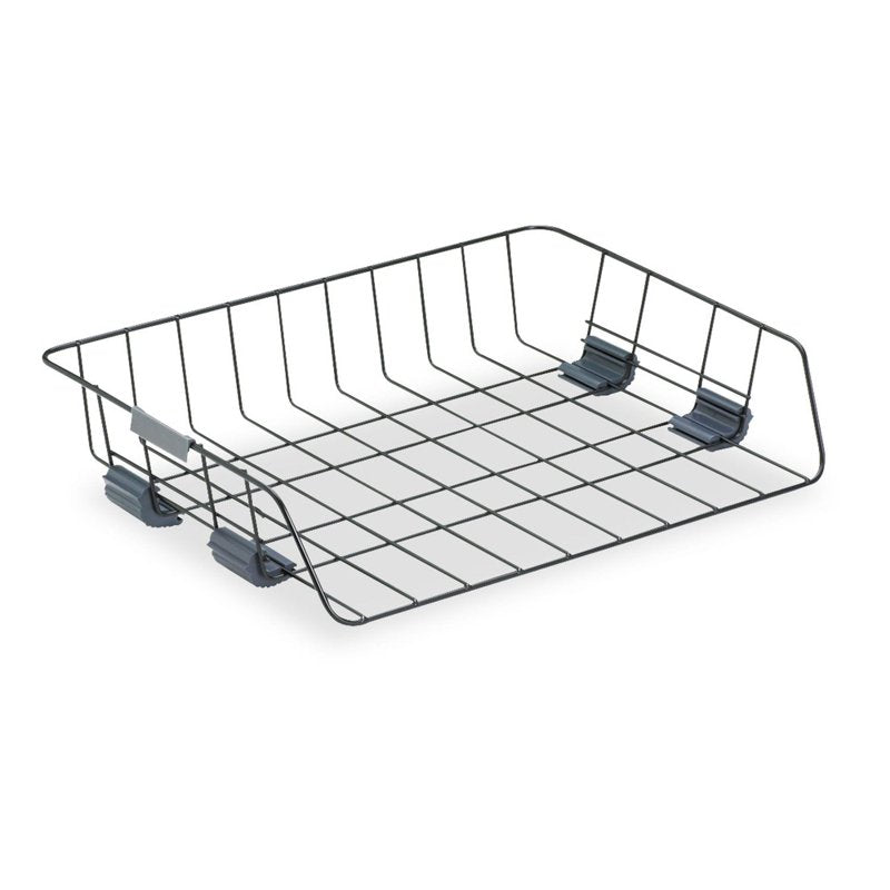 Wire Letter Desk File Tray - Side Load Office Organizer, Black, Multi Pack Options