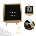 Felt Letter Message Board 10x10 Inch with 340 Letters & Emojis for Home & Baby Announcements