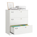 Lockable Metal Lateral File Cabinets with 3-5 Drawers for Office Organization