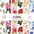 8x8 Floral Scrapbook Paper Sheets for Crafts & DIY Projects - Make Better Crafts
