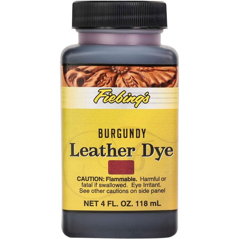 Leather Dye - Alcohol-Based Permanent Dye for Shoes, Belts, Furniture, 4 Fl Oz
