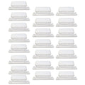 25 Pack Clear Hanging Folder Tabs with Inserts - 2 Inch Office File Labels