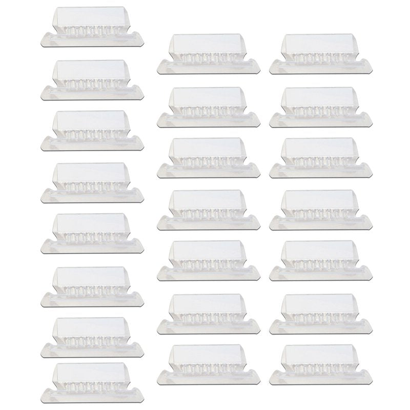 25 Pack Clear Hanging Folder Tabs with Inserts - 2 Inch Office File Labels