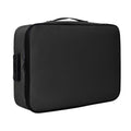 Fireproof Waterproof Document Box with Lock & Organizer Bags - Black