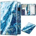 Server Book Organizer with Zipper Pocket and Pen Holder - PU Leather Restaurant Check Presenter for Waitstaff