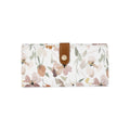 Women's Faux Leather Floral Wallet with Card Slots & Zipper Pocket