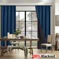 Blackout Curtains Insulated Window Drapes for Bedroom Privacy & Light Blocking