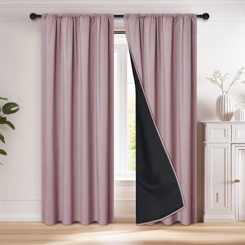 Blackout Curtains 2 Panels Thermal Insulated Window Drapes for Bedroom Privacy
