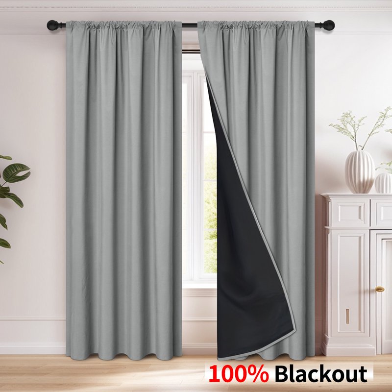 Blackout Curtains Thermal Insulated Window Drapes for Bedroom Privacy and Light Blocking