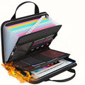 Fireproof Accordion File Organizer with Lock & Handle - 13 Pockets Business Document Storage