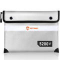 Fireproof Document and Money Bag with Heat Insulation and Waterproof Zipper