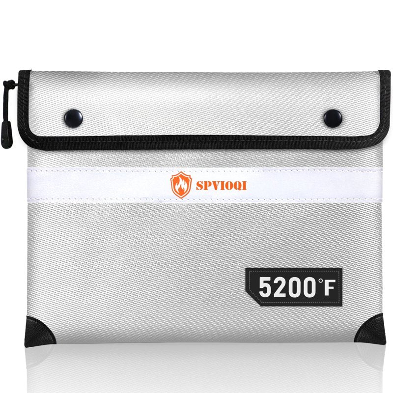 Fireproof Document and Money Bag with Heat Insulation and Waterproof Zipper