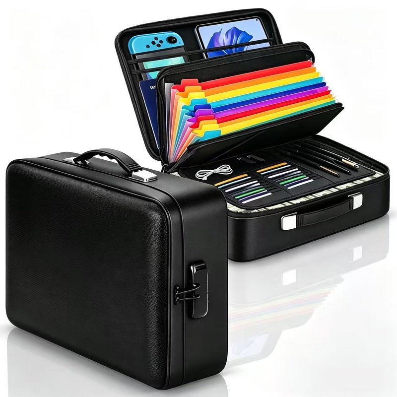 Fireproof Document Safe Box with Combination Lock - Water-Resistant Home Safe for Important Files and Valuables