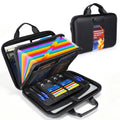 Fireproof Document Organizer Bag with Lock, Heat-Resistant File Folder for Home Office Travel