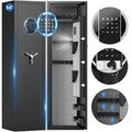 Large Digital Gun Safe with Adjustable Rack and Secure Locking System