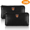 Fireproof Waterproof Document Bag 2-Pack - Fire-Resistant Safe Storage Pouches for Cash, Passports, and Valuables