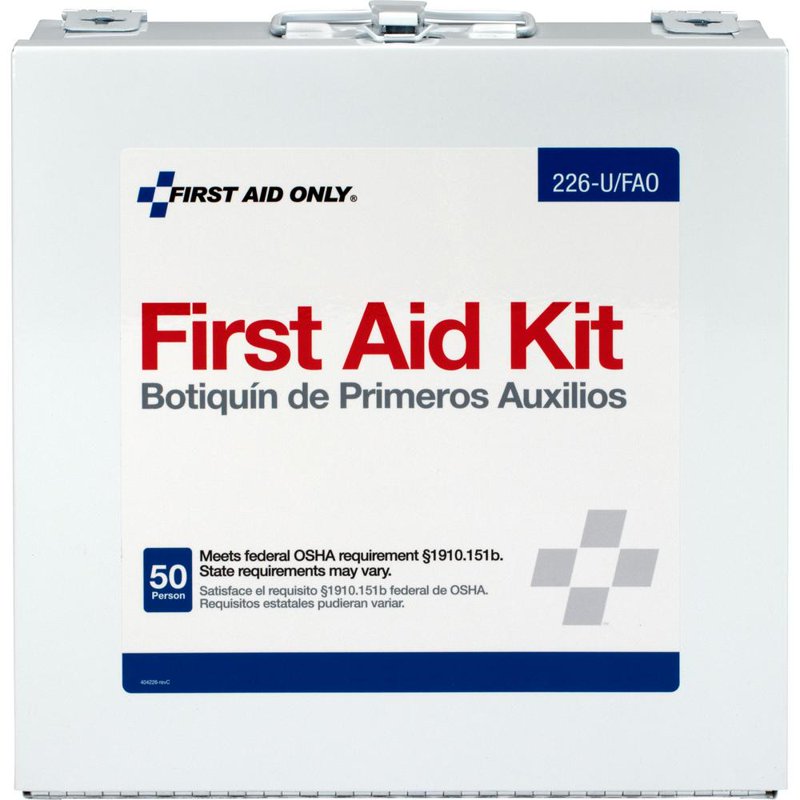 Worksite First Aid Kit with 196 Pieces for Up to 50 Employees