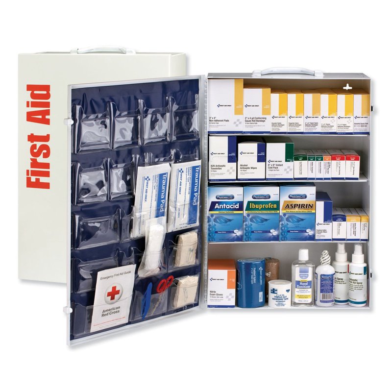 Industrial First Aid Station Kit with 1461 Pieces - Metal Wall Mountable Case