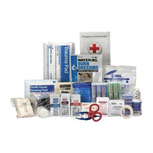 25 Person ANSI A+ First Aid Kit Refill 141 Pieces for Workplace Emergency