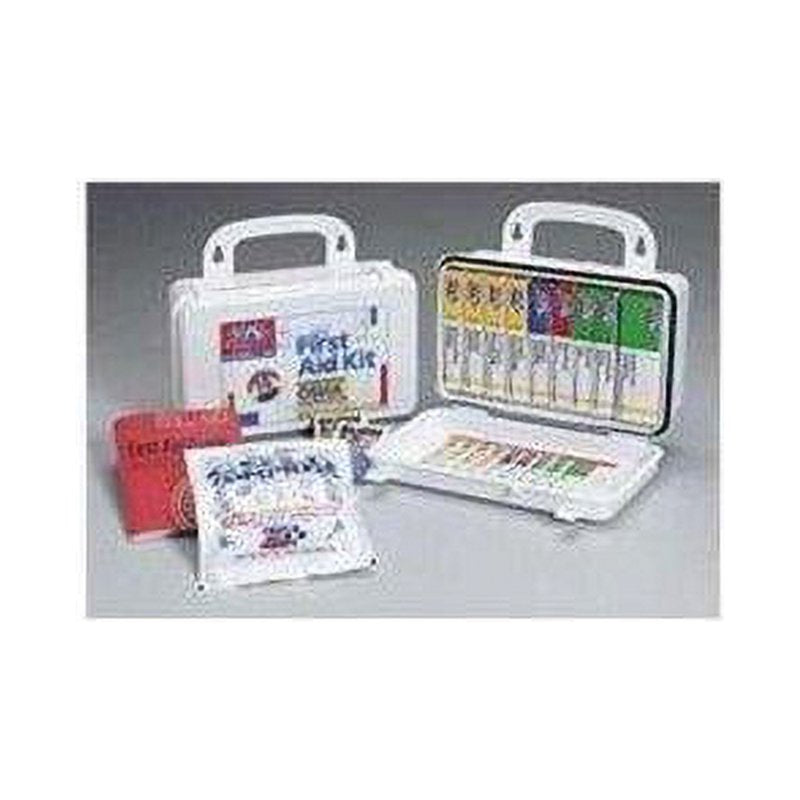 ANSI Compliant First Aid Kit 64 Pieces Wall-Mountable Emergency Medical Supplies
