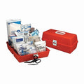 Portable First Aid Kit with 102 Components and Hard Plastic Case