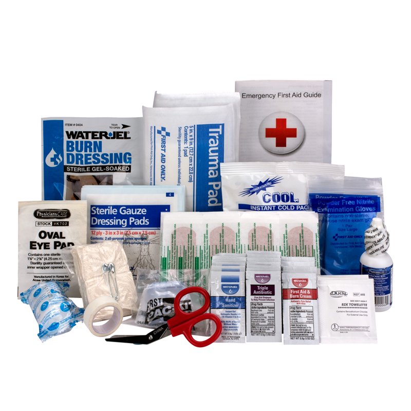 First Aid Kit Refill Pack for OSHA & ANSI Standards - 89 Pieces