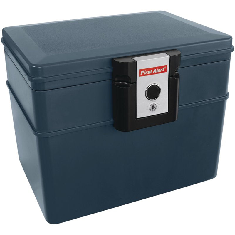 Water and Fireproof File Chest with Key Lock, 0.62 Cu Ft Safe for Documents and Electronics