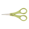 5-Inch General Purpose Craft & Office Scissors - Sharp Stainless Steel Blades, Green Handle