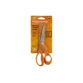 Bent Scissors, 7" Precision Ground Stainless Steel - Orange Handle