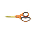 8-Inch Titanium Coated Straight Scissors with Soft Grip Handle - Durable & Sharp