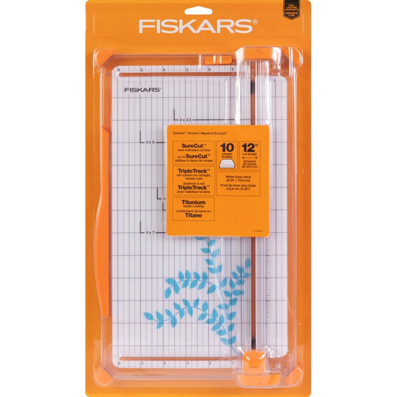 12-Inch Paper Trimmer for Crafts and Office Use with Grid & Clamp