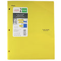 2-Pocket Plastic Folder with Stay-Put Tabs - Yellow
