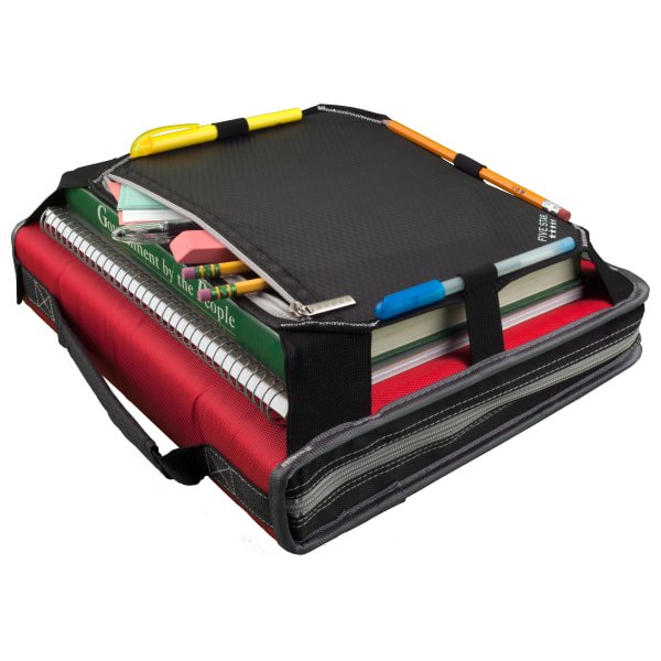 3-Ring Zipper Binder with Expansion Panel, 2-Inch Capacity, Assorted Colors