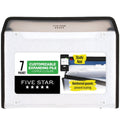 7-Pocket Customizable Expanding File Organizer with Study App - White 8.12 x 11